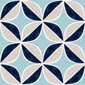 Circle diamond seamless textured patchwork pattern