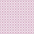 Circle Diamond Shape Pink Thin Lines Vector Geometric Fence Seamless Texture Digital Design Pattern Decoration Background Royalty Free Stock Photo