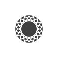 Circle diamond vector icon Royalty Free Stock Photo