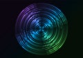 Circle digital abstract layer background