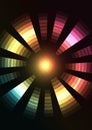 Circle digital pixel abstract background Royalty Free Stock Photo