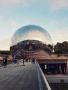 The circle dome of the parc de la Villette, deconstruction architecture in paris