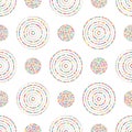 Circle dot colorful symmetry seamless pattern Royalty Free Stock Photo