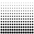 Circle Dots pattern design background in Black and white