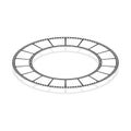 Circle filmstrip. Vector illustration. EPS 10. Royalty Free Stock Photo