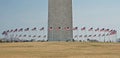 Circle of Flags, Washington Monument - 2 Royalty Free Stock Photo