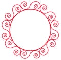 Circle flower pattern