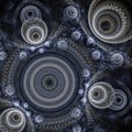 Circle fractal background Royalty Free Stock Photo