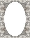 Circle Frame Background with Decorated Borders Royalty Free Stock Photo