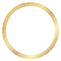 Vector Golden Circle Frame for Certificate, Placard Go Xi Fat Cai, Imlek Moment or other China Related