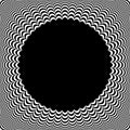 Circle frame. 3D illusion. Convex pattern Royalty Free Stock Photo