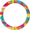 Circle Frame template.colorful frame . Royalty Free Stock Photo