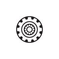 Circle gear machine logo