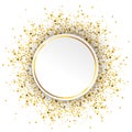 Circle Golden Particles Confetti