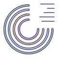 Circle Graph  Glyph Style vector icon which can easily modify or edit Royalty Free Stock Photo
