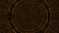 Circle with grid, abstract business science or computer technology background, 3d render backdrop, computer generated Royalty Free Stock Photo