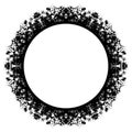 Circle grunge frame