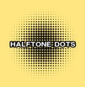 Halftone dots. Royalty Free Stock Photo
