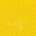 Abstract yellow halftone dots background in pop art style. Royalty Free Stock Photo