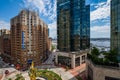 The Circle in Harbor East in Baltimore, Maryland from Above