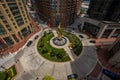 The Circle in Harbor East in Baltimore, Maryland from Above