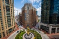 The Circle in Harbor East in Baltimore, Maryland from Above