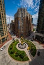 The Circle in Harbor East in Baltimore, Maryland from Above