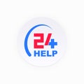 Circle healthcare and medical help icon