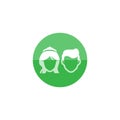 Circle icon - Bride and groom