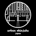 Circle icon line urban shinjuku. vector illustration