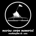 Circle Icon Marine Corps Memorial. vector illustration Royalty Free Stock Photo