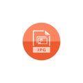 Circle icon - Picture file format Royalty Free Stock Photo