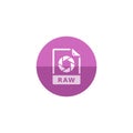 Circle icon - RAW file format