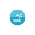 Circle icon - Router internet Royalty Free Stock Photo
