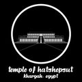 Circle Icon Temple of Hatshepsut. vector illustration