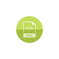 Circle icon - XML file format Royalty Free Stock Photo