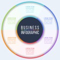 Circle Infographic design 6 steps, objects, elements or options information business circle Royalty Free Stock Photo