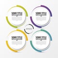 Circle infographic. Template for diagram. Vector Royalty Free Stock Photo