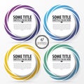 Circle infographic. Template for diagram. Vector Royalty Free Stock Photo