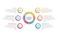 Circle Infographics - Six Elements Royalty Free Stock Photo