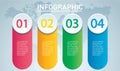 Circle infographic. Vector template with 4 options. Can be used for web, diagram, graph, presentation, chart, report, step by step