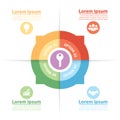 Circle Infographics Of Key Success Factors Royalty Free Stock Photo