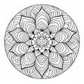 Mandala Coloring Page: Clean And Elegant Line Art For Relaxation