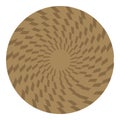 Circle jute icon cartoon vector. Rope knote Royalty Free Stock Photo