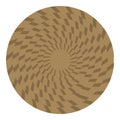 Circle jute icon cartoon vector. Rope knote