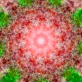 Circle kaleidoscopic synthetic Art background, complex geometry