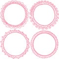 Circle lace frames