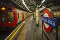 Subway Train Circle Line, London, UK Royalty Free Stock Photo