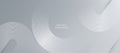 Circle lines abstract vector background. Minimal geometric circular grey pattern. Technology 3d medical design concept