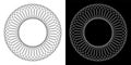 Circle lines pattern. Circular rotation design element Royalty Free Stock Photo